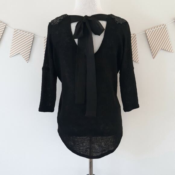 Maurices 3/4 Sleeve Tie Back Shirt - Picture 4 of 11